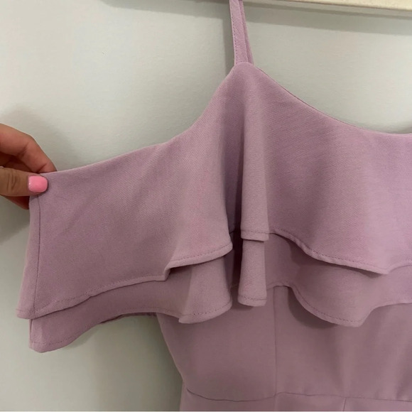 Iris Ruffle Lavender/ Barbie Core Romper Size Small - Picture 2 of 5